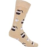 Hot Sox Men's Coffee Socks 1 Pair, Hemp Heather, Men's 10-13