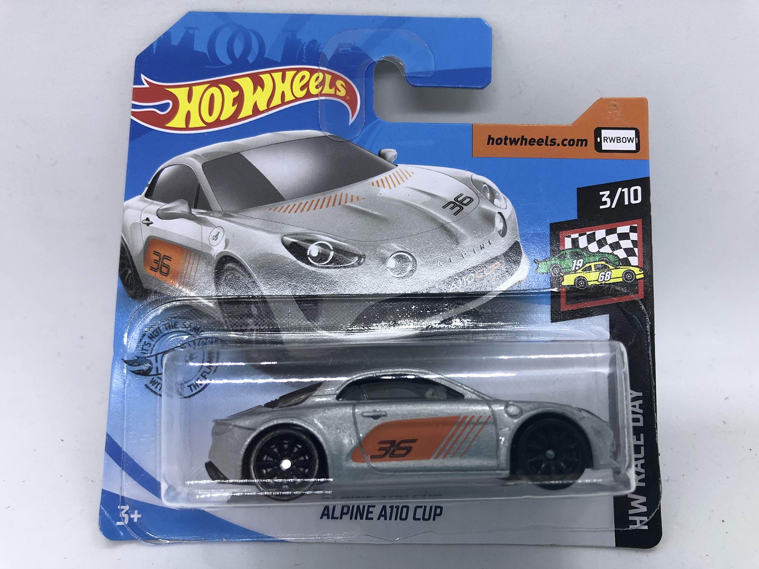 2020 Hot Wheels Alpine A110 Cup Silver 3/10 HW Race Day 80/250 (Short Card) 2nd Colour