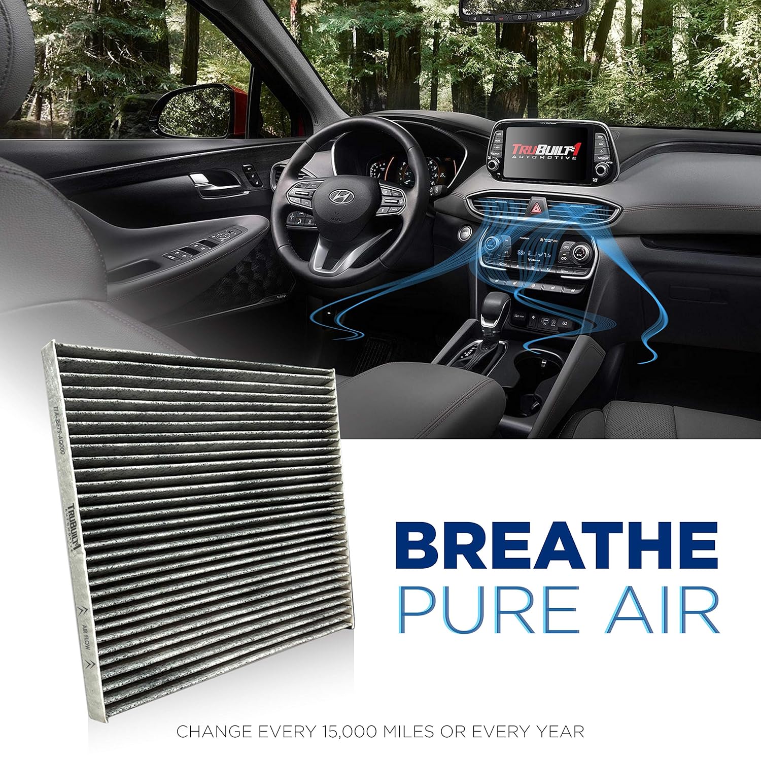 T1a 3sf79 Aq000 Hyundai Kia Cabin Air Filter Cp819 Cf11819