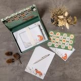 TGSC Foxy Tales Gifted Stationery Ballpoint Pen 32 A5 Papers 16 Envelopes view 2