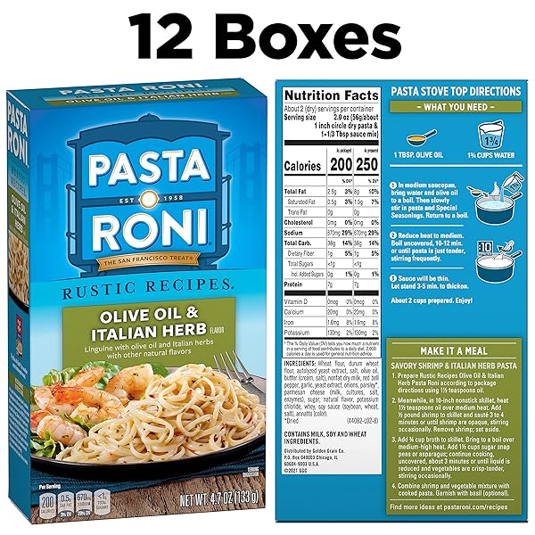 PASTA RONI BUTTER & GARLIC, 4.7-OUNCE BOXES (PACK OF 12)