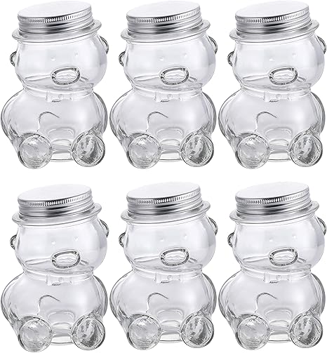 KMwares 5 OZ 6-Pack Decorative Teddy 