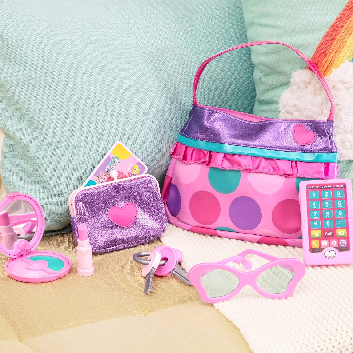 Battat - Play Circle - Makeup & Beauty Set - Dress Up Fashion Accessories - Pretend Play - Princess Purse Set - 3+ Years - Image 5