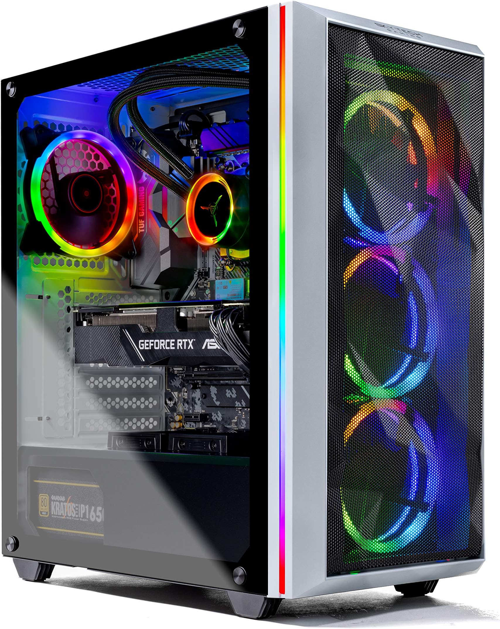 SkyTech Chronos Gaming Computer PC Desktop – Ryzen 9 3900X 12-Core 3.8 GHz, NVIDIA GeForce RTX 2080 Super 8G, 1TB NVME, 16G Trident Z Neo 3600, ARGB, 360mm AIO, AC WiFi, Windows 10 Home 64-bit
