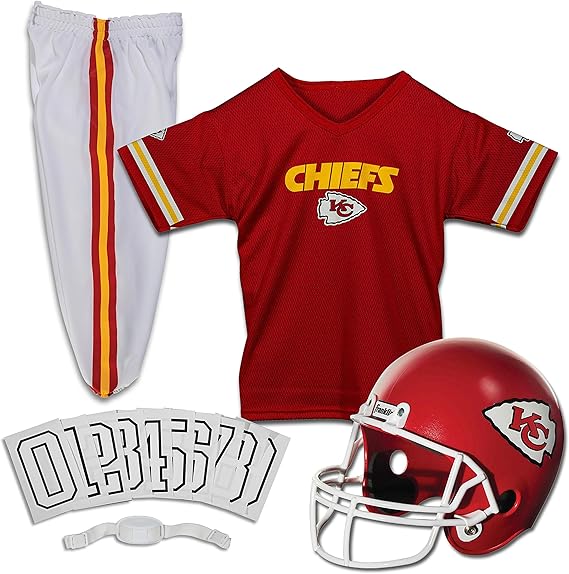 Franklin Sports Kansas City Chiefs Kids Football Uniform Set NFL