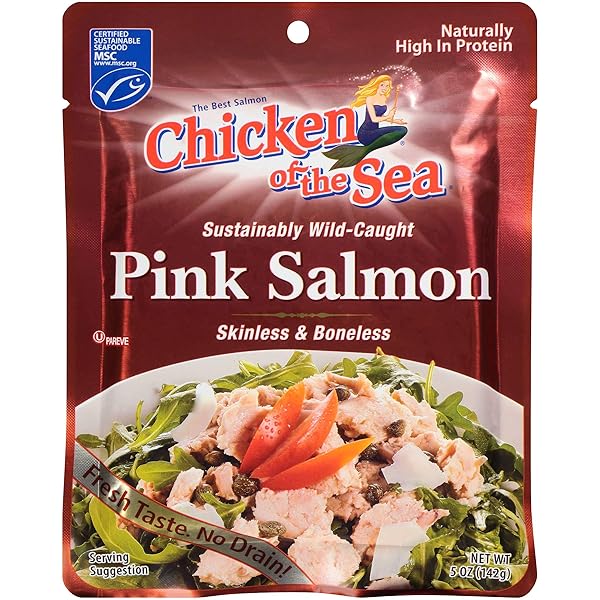 CHICKEN OF THE SEA PINK SALMON, SKINLESS-BONELESS, 5...
