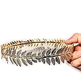 EAWIN Roman Emperor Crown Laurel Wreath Gold Leaf Headband Toga Costume Accessory Caesar Circlet Wedding Headpiece