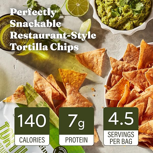 SIMPLY PROTEIN – TORTILLA CHIPS, RESTAURANT STYLE PROTEIN CHIPS, HINT OF LIME (3-PACK) – 7G PROTEIN, 140 CALORIES, GLUTEN FREE, VEGAN – CRISPY PLANT BASED PEA PROTEIN SNACKS – 3 BAGS, 4.58OZ (130G)