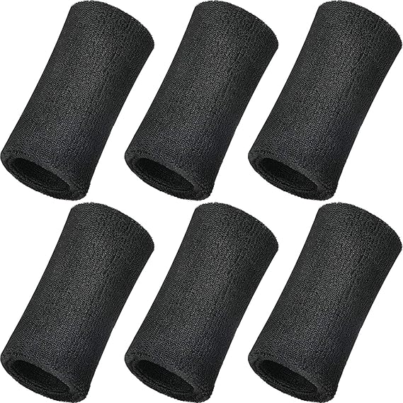 WILLBOND 6 Inch Wrist Sweatband Sport Wristbands Elastic