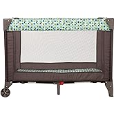 Cosco Funsport Compact Portable Playard, Lightweight, Easy Set up, Foldable Baby Playpen with Carry Bag, Elephant Squares