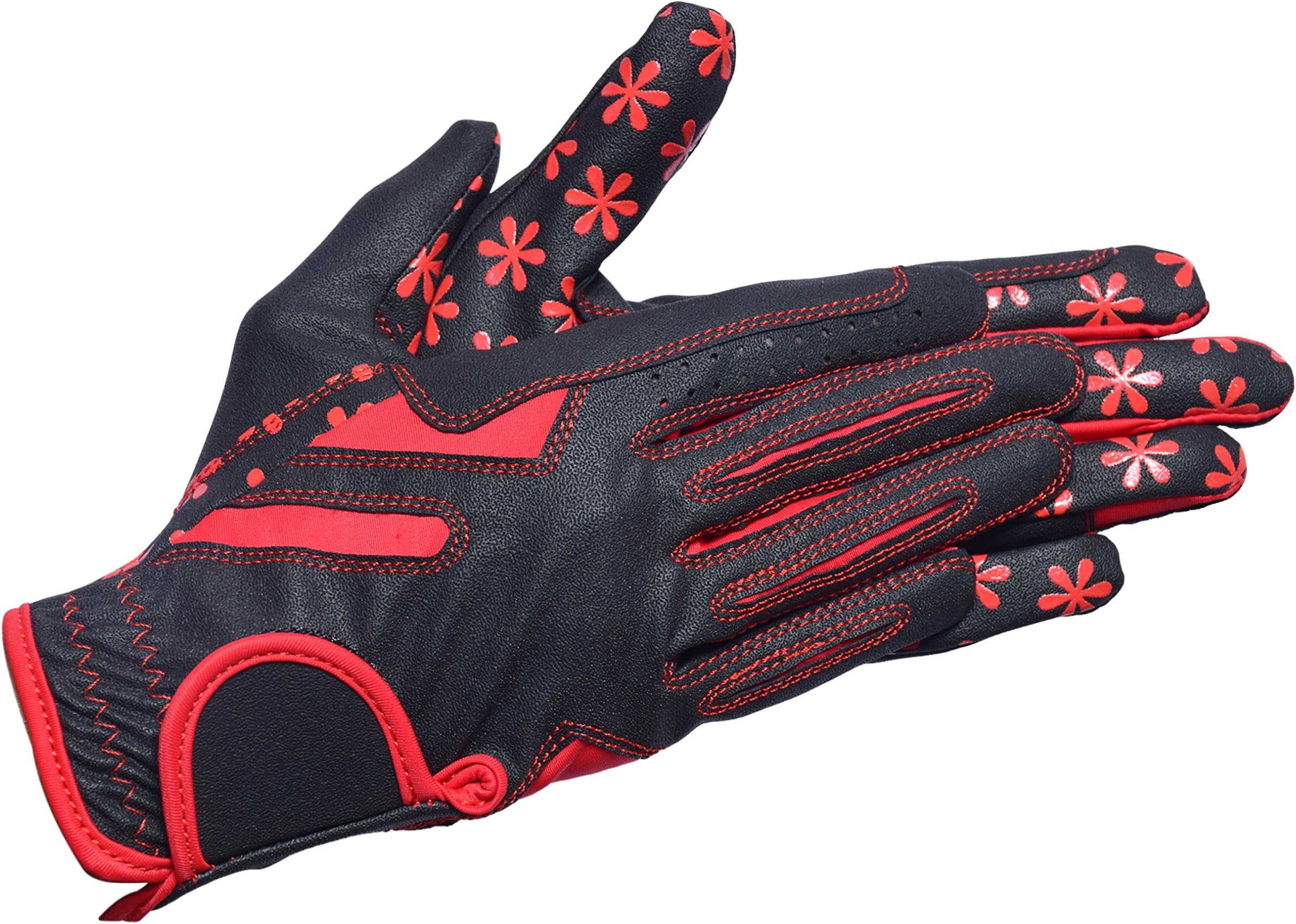 Riders Trend Dressage Horse Stretchable Serino/Lycra/Silicon Equestrian Riding Gloves