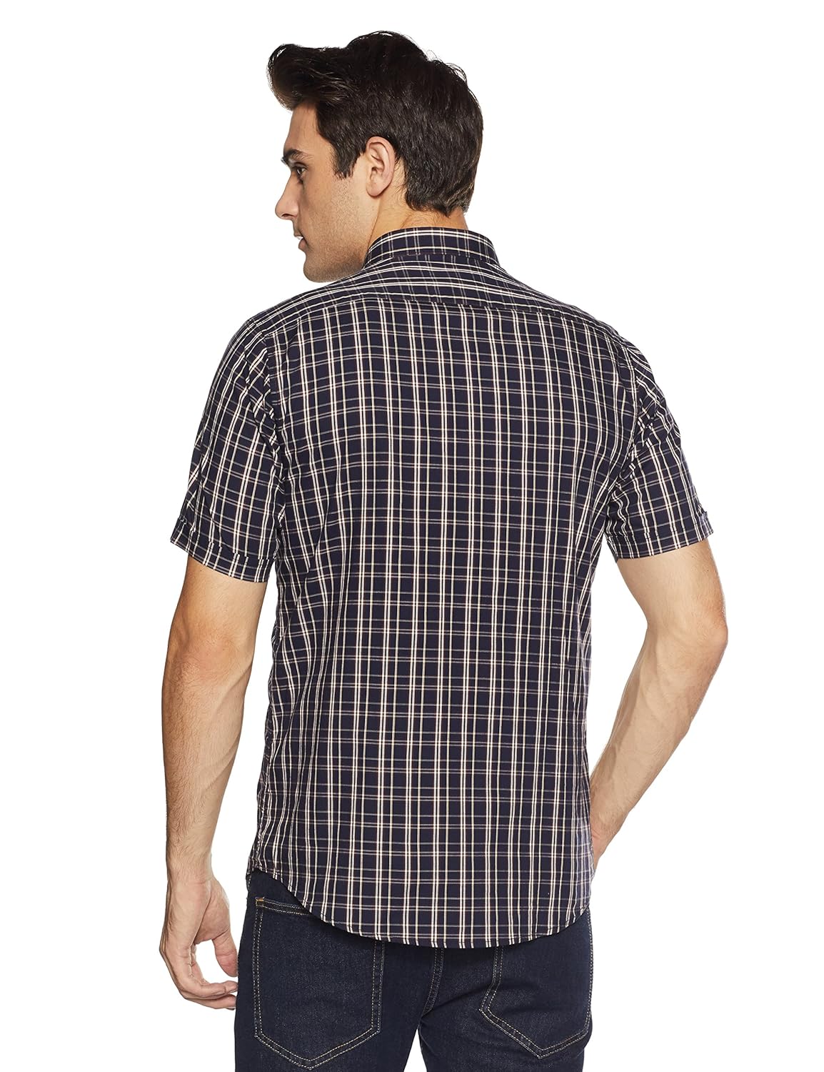 peter england men's solid slim fit polo