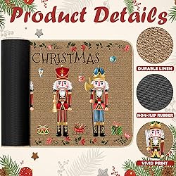 TREWAVE Nutcracker Christmas Doormat Decorative