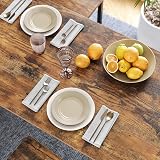 VASAGLE Dining Table Set Bar Table with 2 Bar Stools Rustic Brown LBT15X view 8