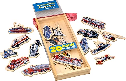 Toyshine Magnetic Learning Traffic Vehicles with Case