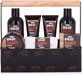 BRUBAKER Men's 8 Pc. Musk Body Wash Skincare Set Vintage Toolbox Gift view 8