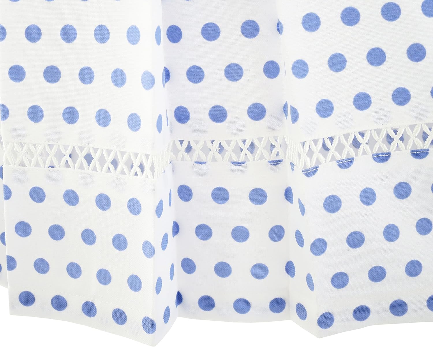 Sunny Fashion Girls Dress Polka Dot School Bow Tie Pearl Cap Sleeve Size 4-14: Clothing