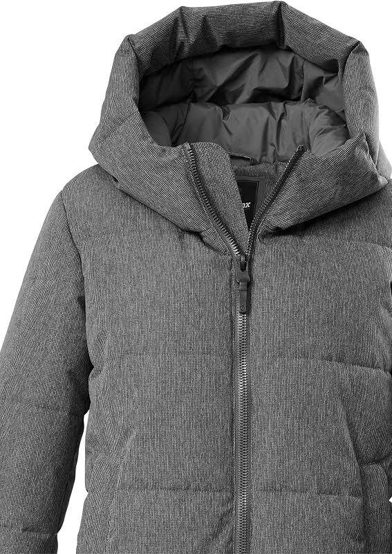 Donna Cappotto trapuntato/funzionale in piuma d'oca con cappuccio GW 17 WMN QLTD CT, dunkelanthra, 42, 43345-000