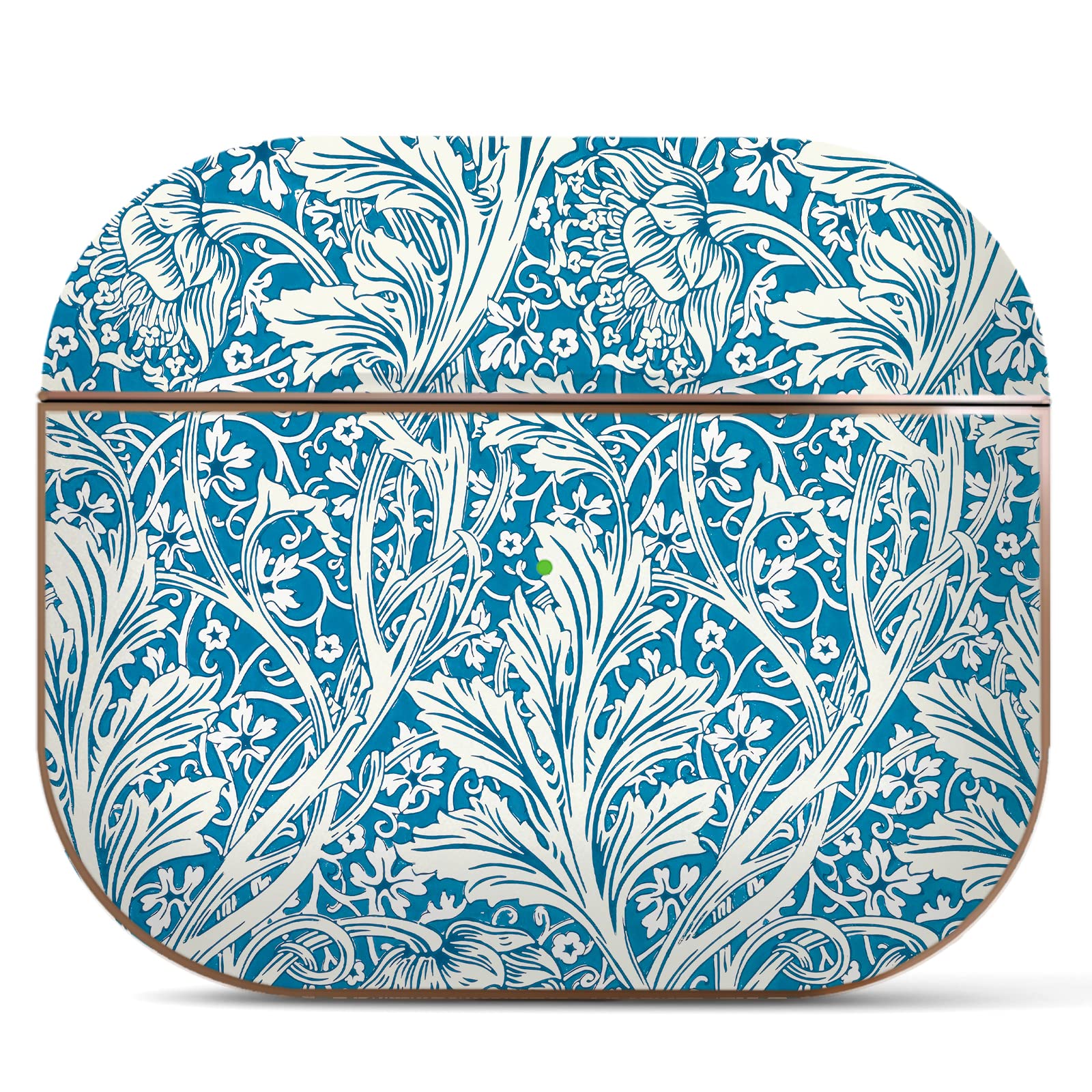 Coque AirPods Pro 1ère Génération William Morris - Motif Damassé Or Rose Avec Porte-Clés