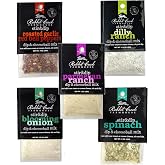 Rabbit Creek 5 Pack Dip Variety &ndash; Just Add Sour Cream &ndash; Seasoning Packets Includes Dill Ranch, Garlic and Red Bell Peppers, Blooming Onion, Parmesan Ranch, Spinach Dip