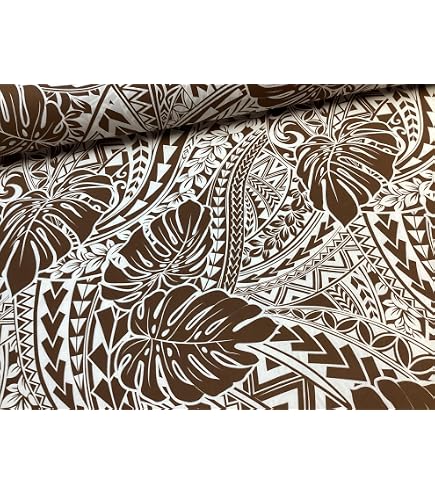 Amazon.com: Navy/White Honu Tribal Hawaiian Print Fabric by The