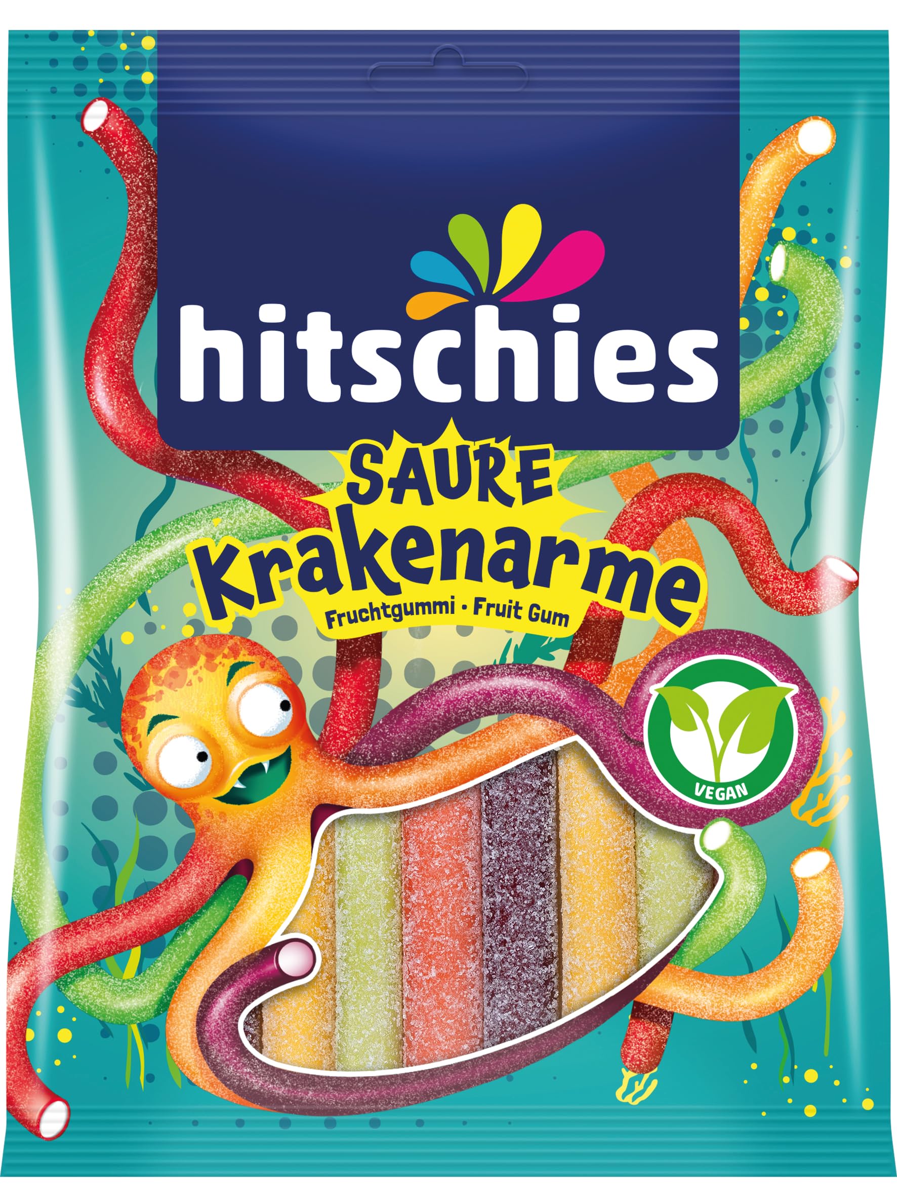 Hitschies Saure Krakenarme Fruchgummi, 125 g
