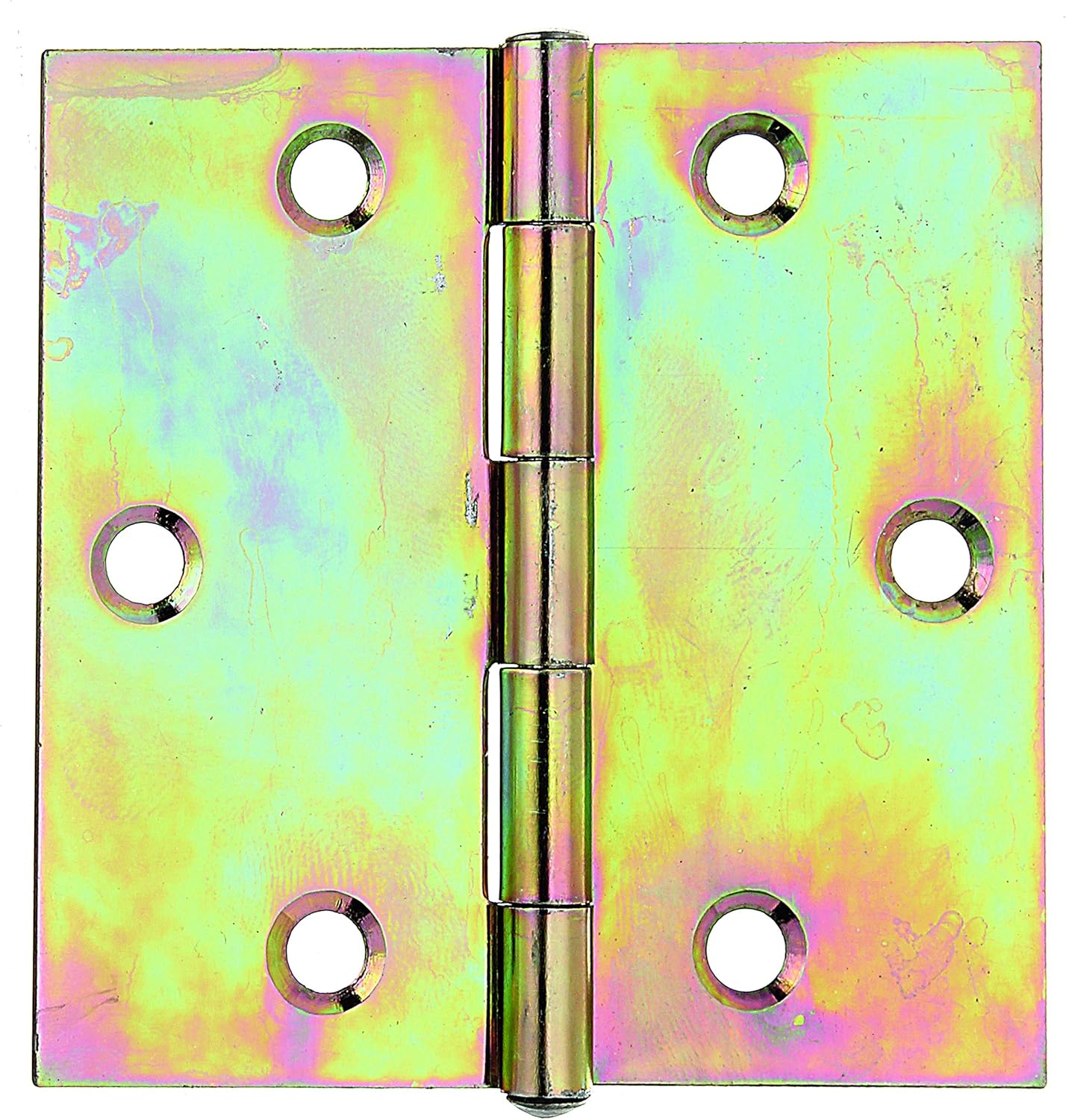 Hinge Rectangular 70 x 69,5 mm / 20 STK. Oberflaeche: galvanisch Gelb verzinkt, Yellow-galvanised, 70 x 70 mm