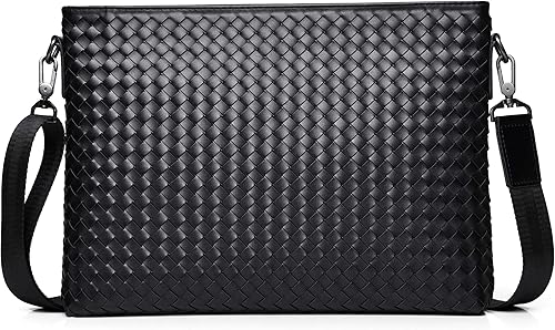 Amazon Finsaton ショルダーバッグ クラッチバッグ ビジネスバッグ おしゃれ レザー サイズ メンズ 正規品 Finsaton ショルダーバッグ