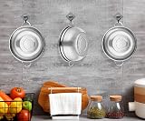 HaWare Stainless Steel Colander 20cm Micro-Perforated Footed Handle view 7