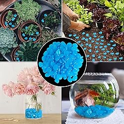 OSOPOLA 150 PCS Luminous Stones - Blue Glow Rocks