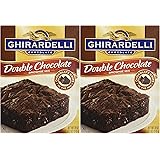 Ghirardelli Chocolate DOUBLE CHOCOLATE Brownie Mix 18oz. (2 Boxes)