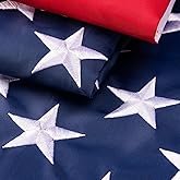 XIFAN Premium Large American Flag 6x10 FT for Outside, Heavy Duty 420D Tough Polyester Big US Flags, Long Lasting USA Flag for High Wind Outdoor with Embroidered Stars, Sewn Stripes, 3 Brass Grommets