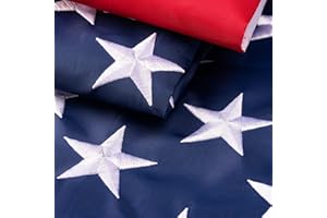 XIFAN American Flag 4x6 ft for Outside, Heavy Duty All Weather US Flag USA High Wind with Embroidered Stars, Sewn Stripes, Durable United States Flags Outdoor