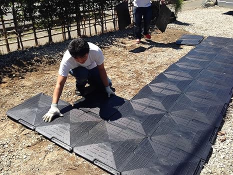 Amazon 駐車場 ぬかるみ 雑草対策 多目的簡易補強 オートマット ２０枚 Automat カーポート 車庫