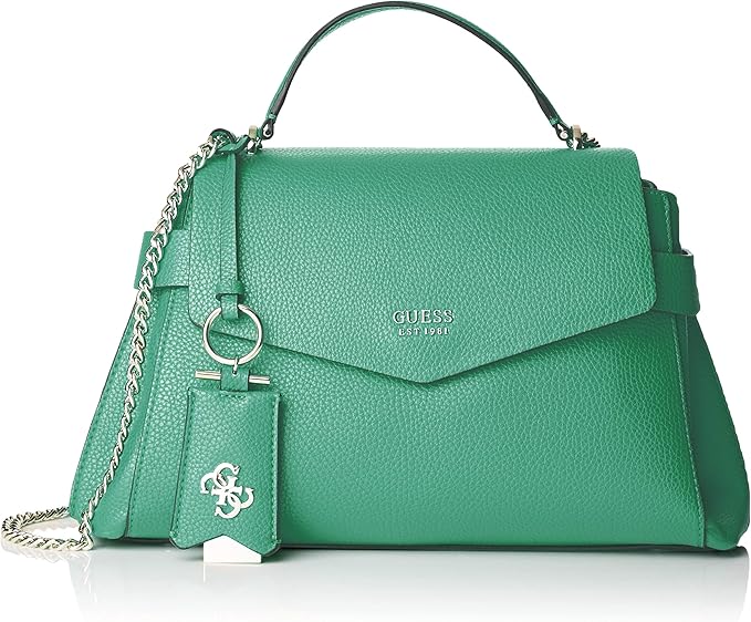 guess green handbag