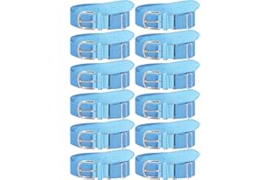 ROLVNHTV 12 Pieces Baseball Belts Bulk Softball Belts Packs Leather Belt Adjustable Softball Belt Stretch Sports