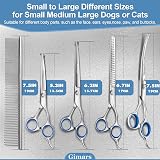 Gimars 6 in 1 Dog Grooming Scissors 4CR Stainless Steel Safety Tip Set view 9