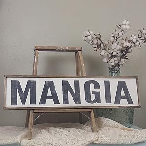 Dozili Wood Mangia Sign Italian Kitchen Sign Italian Decor Mangia Sign Famiglia Sign Cucina Sign Italian Eat Sign Italian Sign Kitchen Sign 6