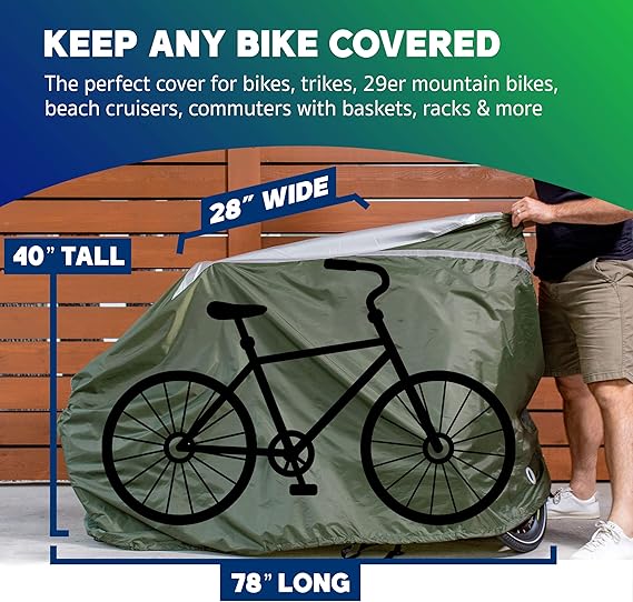 YardStash XL and XXL Outdoor Waterproof Bike CoverBicycle