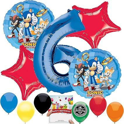 Amazon Com Sonic The Hedgehog Party Supplies Balloon Decoration