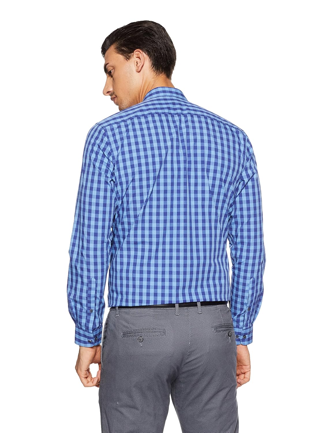 peter england men's solid regular fit formal shirt