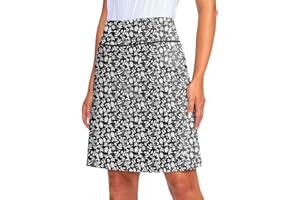 Viodia Women's 20" Knee Length Skorts Skirts UPF50+ Athletic Tennis Golf Skirt for Women Casual Summer Skirts