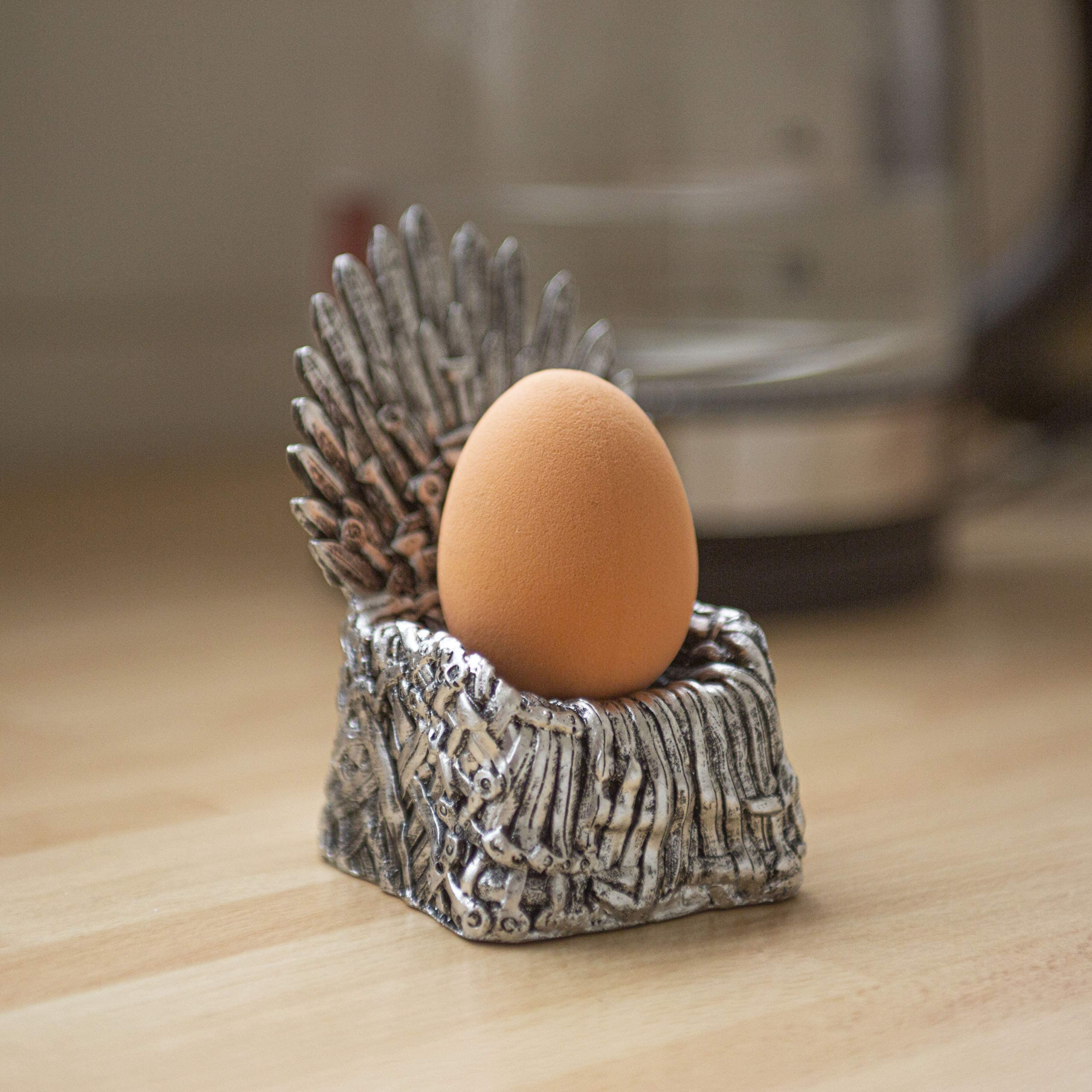 Marco Paul Novelty Game of Thrones Egg Cup GOT Inspired Throne Egg Holder Iron Chair Replica Miniature Gift Set Present Kitchen Accessories Tableware Decor Home Decor Accessories