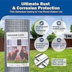 Galvanizing Hardware Cloth, Chicken Wire Mesh 1/2