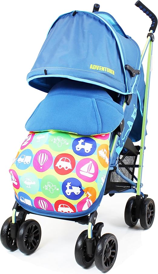 iSafe Buggy Stroller Pushchair Adventurer with Footmuff