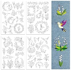 Peacoblue Water Soluble Embroidery Patterns for