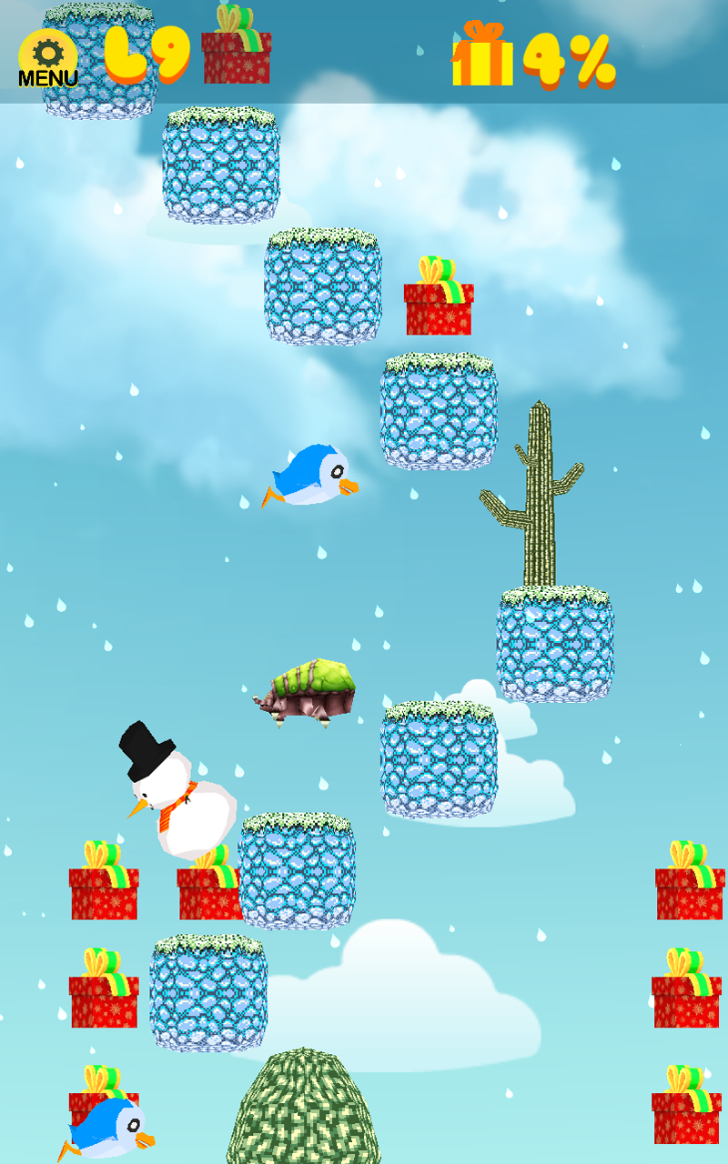 Falling Snowman Hero Game - Accelerometer Game - Thumbnail 7