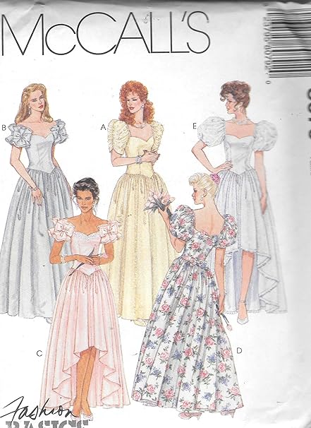 Amazon Com Mccall S 8079 Formal Evening Prom Dress Sewing Pattern Size 8 Arts Crafts Sewing