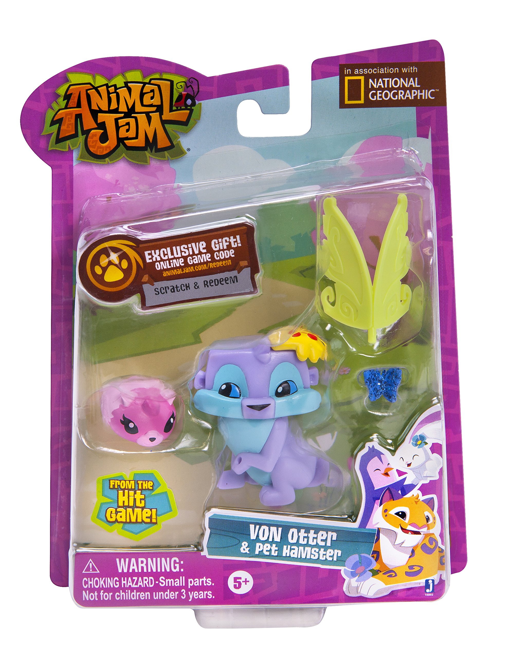 Animal Jam Von Otter & Pet Hamster Figure by Animal Jam - Buy Online in