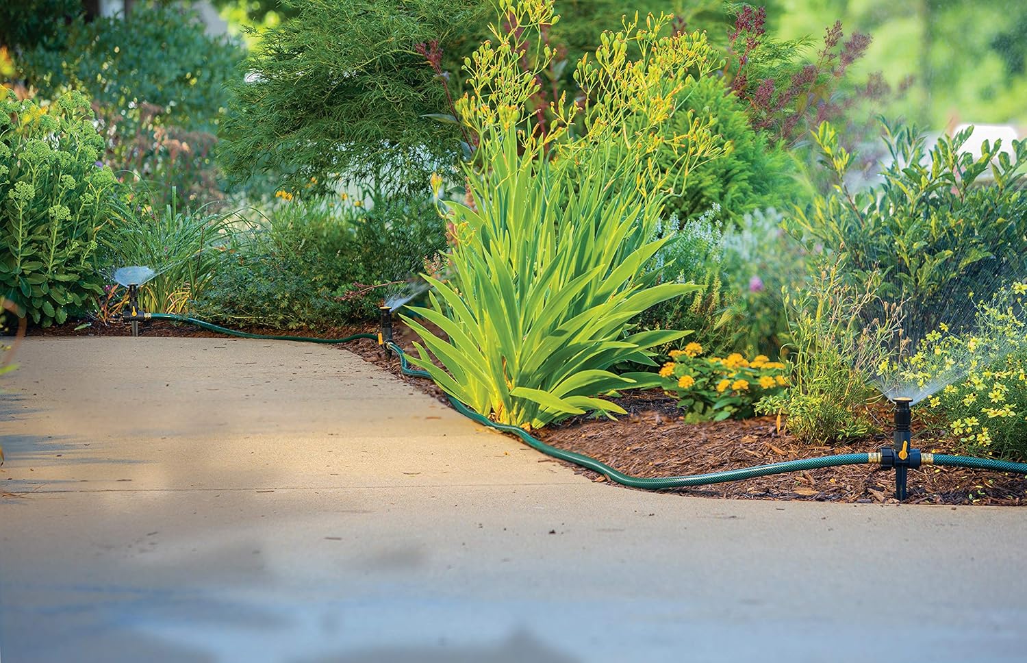Melnor 95548-IN Multi-Adjustable Garden Above Ground Sprinkler System, Watering Set : Garden & Outdoor